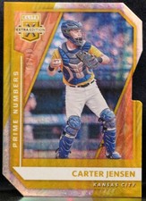 2021 Panini Extra Edition Carter Jensen Die Cut 3/10 Gold # 78 K.C. Royals