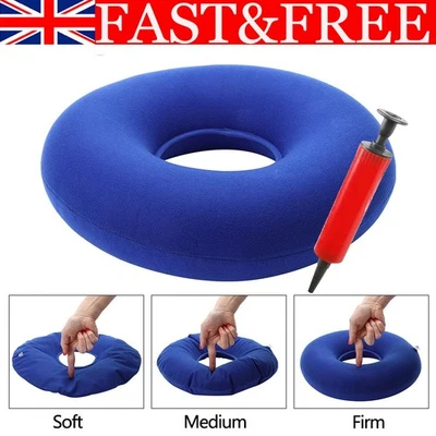 Donut Cushion Pillow Seat Coccyx Pain Relief Ring Memory Foam Hemorrhoid Medical