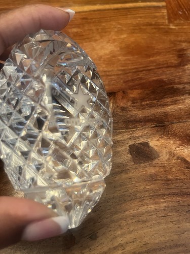 Waterford Crystal Paperweight 4.5” American Football Figurine 1.5lb - Picture 3 of 6