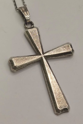 Colgante Cruz Art Nouveau Unisex de K&L 835 Plata con Cadena 800 Plata 45cm - Imagen 2 de 7