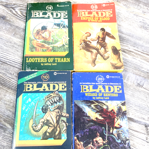 Vtg Richard Blade Lot Of 21 Jeffrey Lord - PAPERBACKS 1, 6 7 8 9 10 11 13 14 21 - Foto 13 di 15
