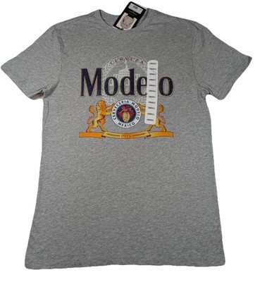 Modelo - Beer Graphic T-Shirt - Gray Logo - Men's - Size: S