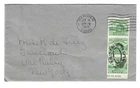 1933 USA - Meriden, Conn. 1c Fort Dearborn Imperf Strip of 3 Cover to New York