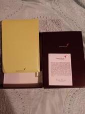 Papyrus Journal Yellow With Gold Edges Leather Cover New With Box