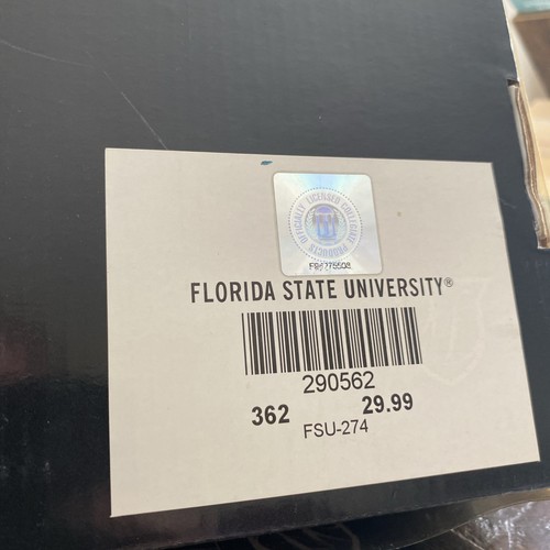 FSU ◆ Florida State University Seminoles ◆ 12" Stained Glass Clock ◆ NEW/SEALED - Picture 5 of 5