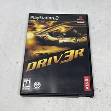 Driv3r (Sony PlayStation 2, 2004) Complete Rental Case Free Shipping