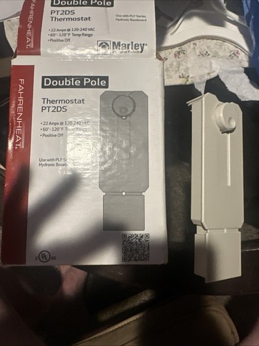 Fahrenheat PT2DS 2 pole Positive OFF PLF Hydronic Baseboard Thermostat marley