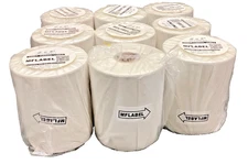 MFLABEL, 9 Rolls of 250 4x6 Direct Thermal Blank Shipping Labels for Zebra