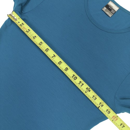 Icebreaker Bodyfit Basics 200 Merino Wool Blue Base Long Sleeve Shirt Women's M - Picture 7 of 10