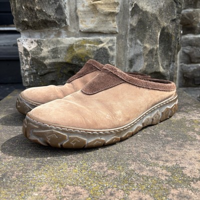 LL Bean Leather Mules Clogs Shoes Mens 11 Brown Leather Slip  display picture 2