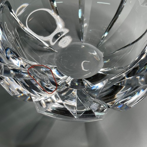 Vintage Signed Kosta Boda Leaded Crystal Glass Ashtray 6.5” Kosta L S 676 READ - Picture 14 of 15