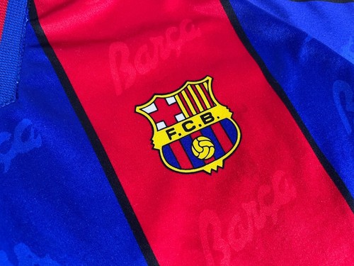 Barcelona FC 1995/97 Kappa Home Basic Football Shirt M Vintage Soccer Jersey - Foto 3 di 11