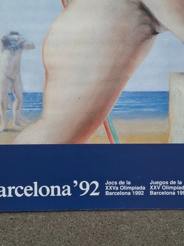 1992 Barcelona Olympics Posters Sport Poster by Guillermo Pérez Villalta RARE - Picture 3 of 9