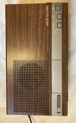 VTG Sony EZ 4 Digital Radio Alarm Clock/Sim Wood Grain/Blue Dsply/TESTED/NICE! - Picture 9 of 13