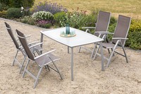 Mx Alu GartenmöBel Set Carrara 5 Tlg. BalkonmöBel TerrassenmöBel Esstischgruppe