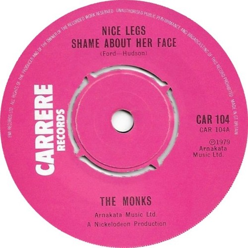 The Monks  - Nice Legs Shame About The Face (7", Single) - Bild 2 von 3