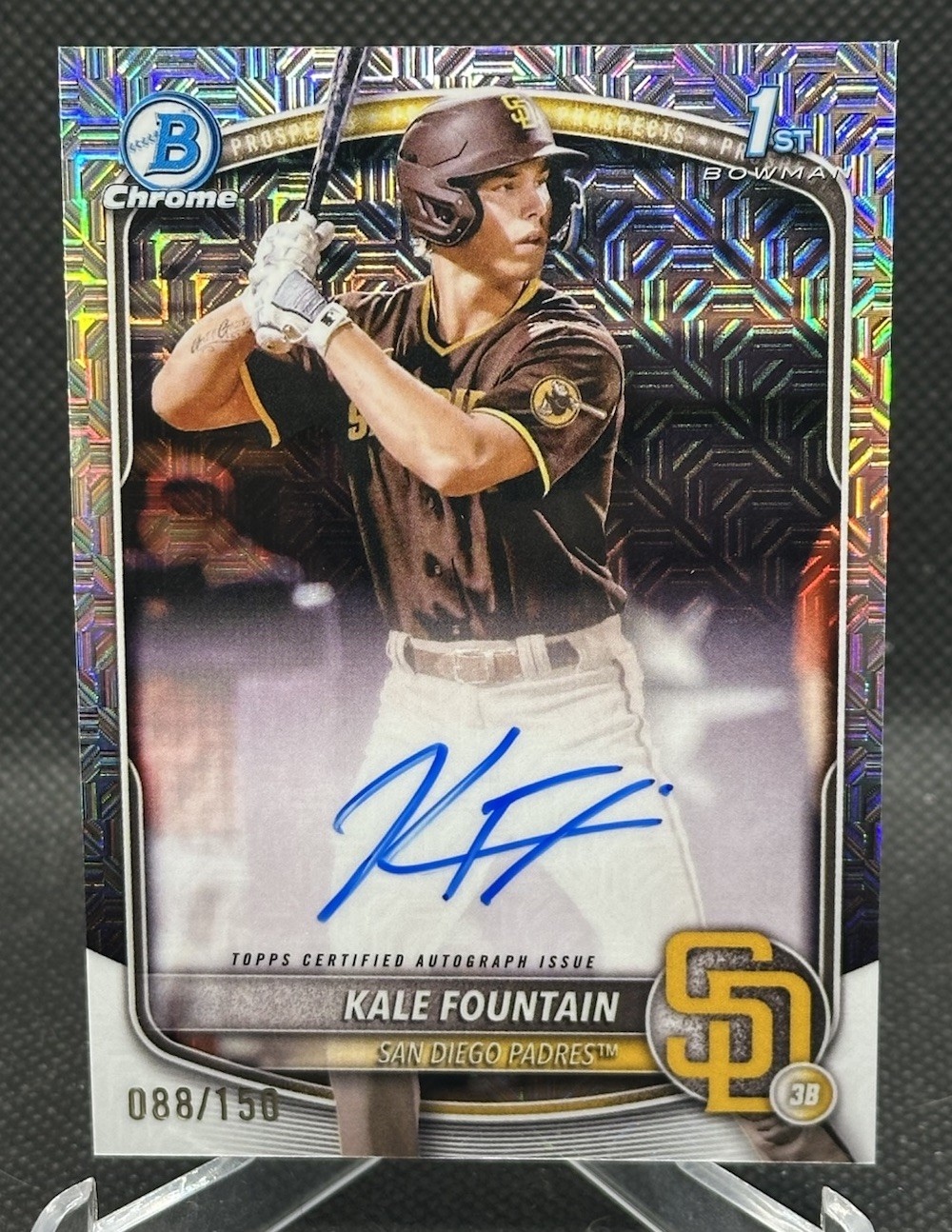 KALE FOUNTAIN 2025 BOWMAN CHROME 1ST HTA CHOICE AUTOGRAPH AUTO /150