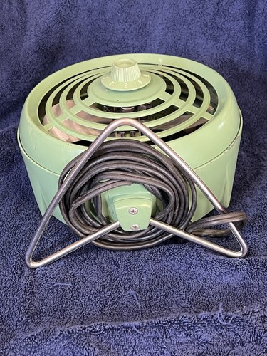 Vintage General Electric GE Heizlüfter grün MCM Atomzeit Flugzeug Propeller - Bild 6 von 9