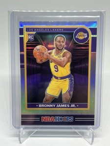 2024-245 NBA Hoops Bronny James Jr. RC Chrome Silver No. 280 Los Angeles Lakers