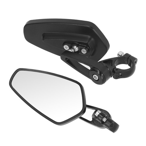 ˜Pair Motorcycle Rear View Mirror 7/8in Handle Bar End Mirror Adjustable Angle - Picture 23 of 24