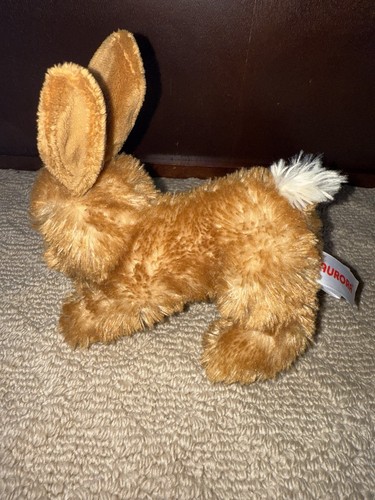 Aurora brauner Hase kleiner liegender Hase Plüschtier Stofftier Spielzeug EUC - Bild 3 von 5