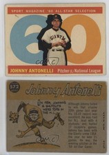 1960 Topps High # Johnny Antonelli #572