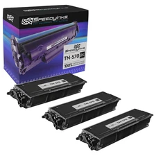 3pk Compatible Brother TN570 High-Yield Black Laser Toner Cartridge