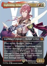 MTG English Lightning, Army of One (Borderless) (Surge Foil) (0545) NM Foil