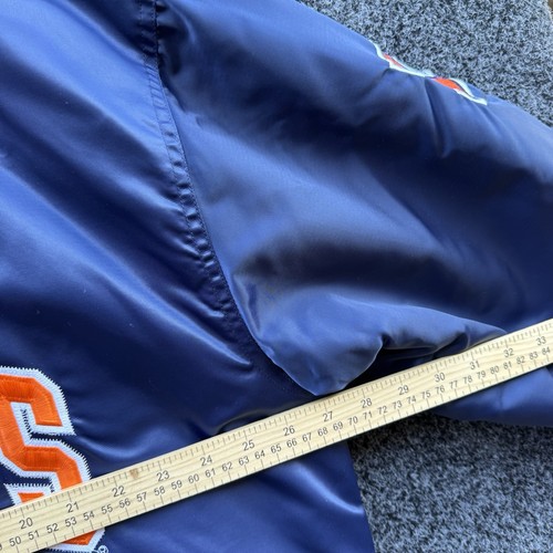 Vintage Illinois Fighting Illini x Starter Herren Satin Snap Jacke Navy Blau • XL - Bild 7 von 9