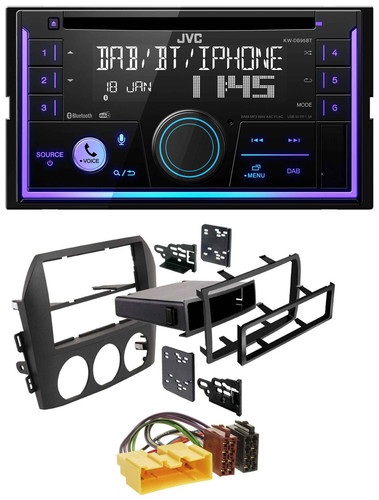 JVC MP3 USB 2DIN DAB Bluetooth CD Autoradio für Mazda MX 5 NC 2005-2008 - Bild 1 von 8