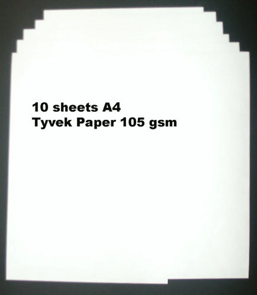 Tyvek A4 105 gsm - Pack of 10 sheets Tyvek Paper