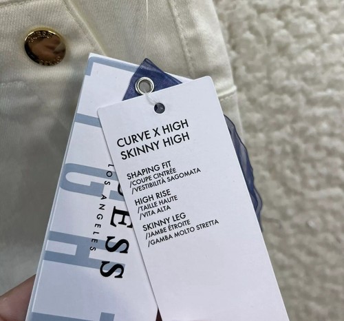 Guess Women’s Curvy White Designer Curve X High Capris Skinney High Size 26” NWT - Picture 10 of 12