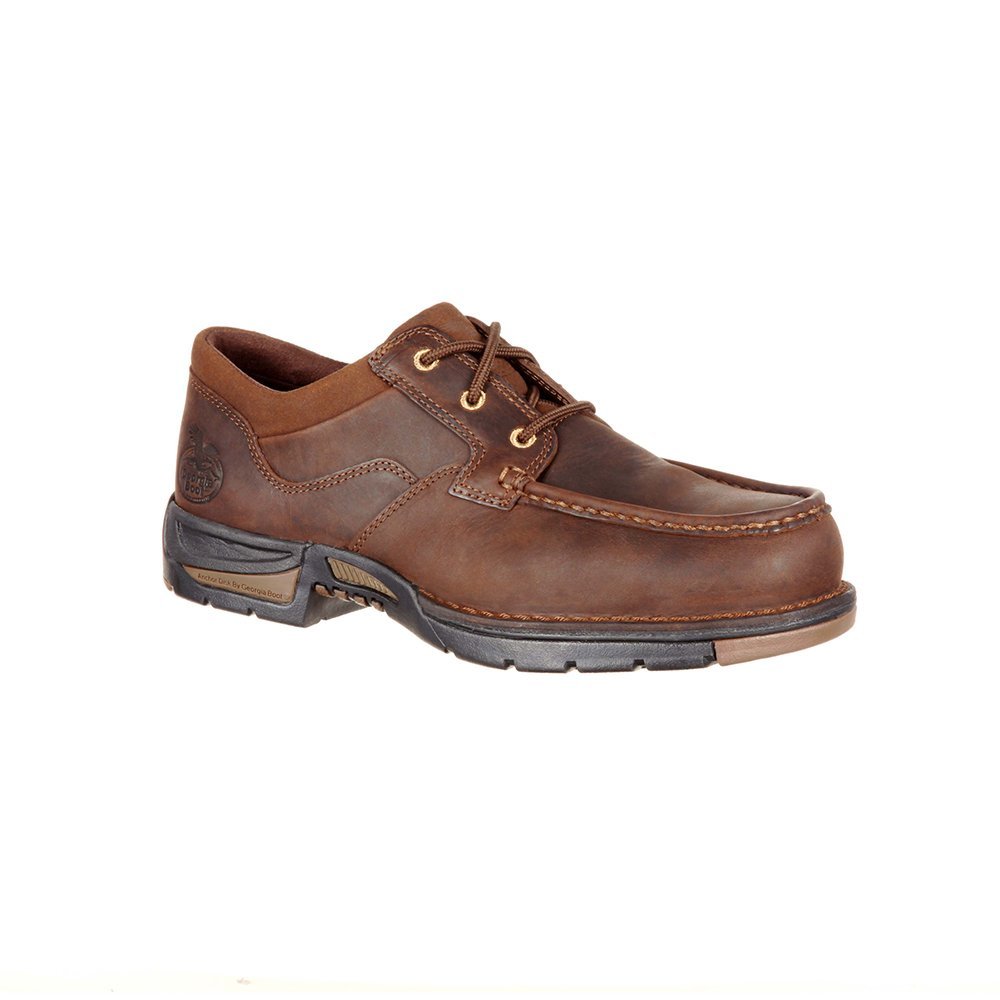 Georgia Stivali Athens Moc Toe Oxford - Brown - Uomo Georgia Stivali Athens Moc Toe Oxford - Brown - Uomo