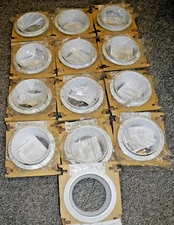 Box of 13 All-Pro Halo Cooper Lighting ERT709WHT 6" White Recessed Trim Baffle