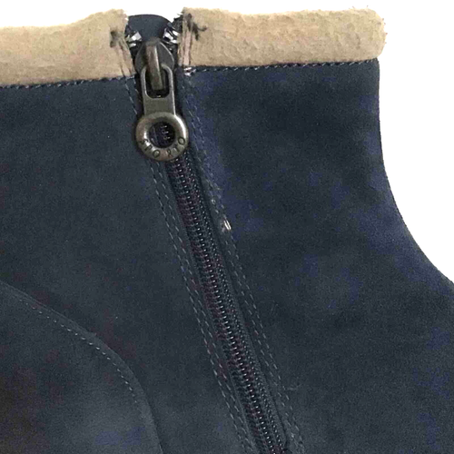 Sporto Jaclyn Womens Blue Suede Leather Fleece Lined Zip Ankle Boots Size 9M - Picture 12 of 16