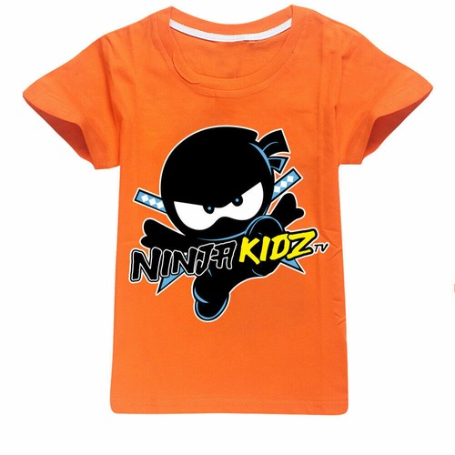 NIUJA KIDZ Kids Casual Cotton T-shir Boys Girls Summer Short Sleeves Tshirt Tops - Picture 5 of 20