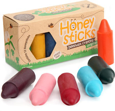 Honeysticks Beeswax Crayons Non-Toxic Safe for Toddlers Handmade Eco-Friendly