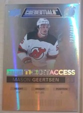 Mason Geertsen /999 RC New Jersey Devils - Upper Deck Credentials 2021-22 NHL