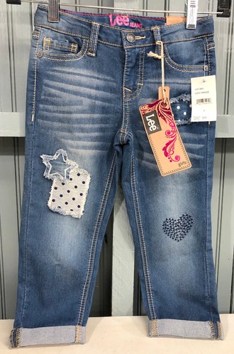 Lee Boyfriend Super Stretch Girls Light Breeze SIze 5 Denim Blue Jeans - Picture 2 of 6