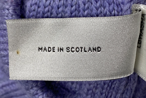 Paul Smith Amethyst Lambswool Knitted Gloves Scotland Zebra New One Size O/S - Picture 7 of 9