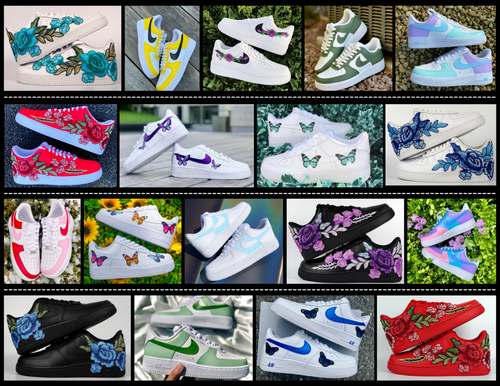 Pastell Mintgrün Nike Air Force 1 Custom Weiß Schuhe Damen Kinder Herren Alle Größen - Bild 15 von 21