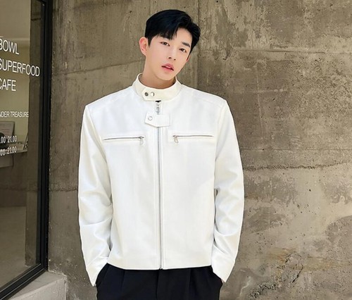 Men's Autumn Fashion Stand Collar Long Sleeve Loose Zipper Jacket Casual Coats - Bild 1 von 14