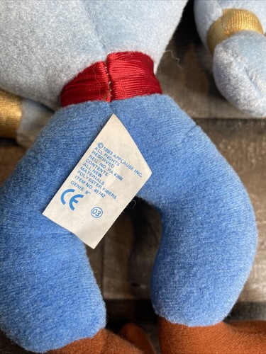 1990s Disney ALADDIN GENIE 9.5" Doll Plush Vinyl Head Applause VINTAGE RARE - Picture 8 of 13
