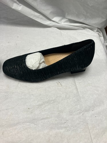 Trotters Doris T3235-013 Womens Black Suede Slip On Pumps Heels Shoes SIZE 6 - Picture 5 of 13