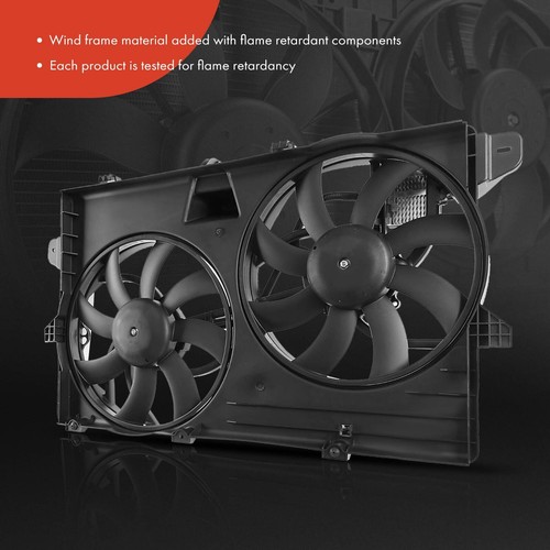 AC Condenser & Dual Cooling Fan Assembly Kit for Ford Edge 2011-2014 Lincoln MKX - Picture 7 of 9