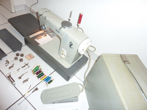 FeinLeder Nähmaschine PFAFF 90, mit Koffer, stark, Jeans - Bild 6 von 8