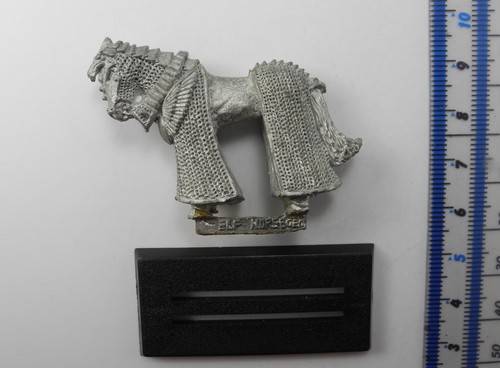 ELF GENERAL'S HORSE Metal Alta Madera Elfos Ejército Caballería Warhammer Años 80 B50