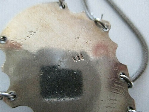 SILBER COLLIER °925 / 1000° Trachtenschmuck °Tula Silber° TÜRKISFARBENE STEINE - Picture 12 of 12
