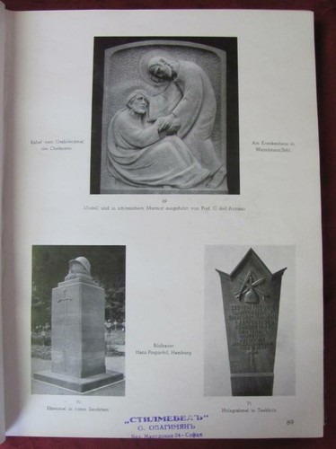 1928- 1944 VINTAGE GERMAN COLLECTION OF 9 MAGAZINES BOOK – DIE BILDHAUEREI RARE! - Picture 12 of 12