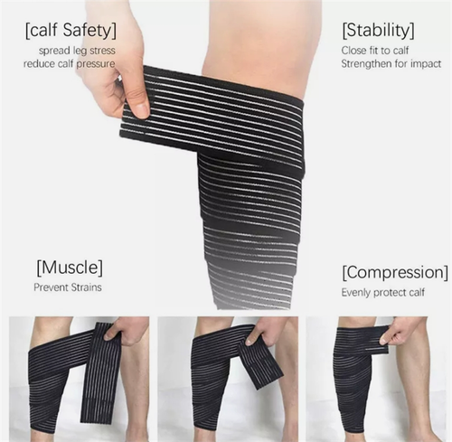Elastic Compression Bandage Wrap Wrist Ankle Elbow Band Knee Brace Calf Supports - Picture 18 of 25